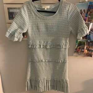 Green LoveShackFancy Mini Dress